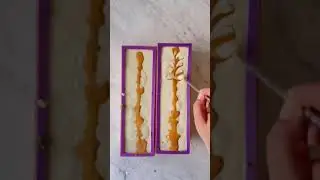 Making our Christmas Tree Soap. Come back for the cut
