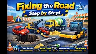 Fixing the Road Step by Step 🚧 | Construction Game