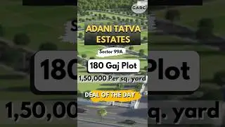 Premium Residential Plots at Adani Tatva, Sector 99A, Gurgaon | Garg Realty |☎️ 9911977757