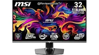 MSI MPG 322URX QD-OLED Review: Is This 32