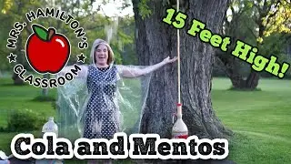Mentos/Diet Coke Chemical Reaction with Explosion! Mrs. Hamilton