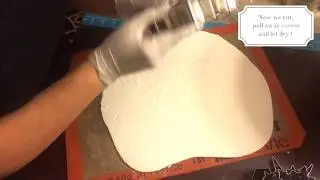 How to add snow texture to fondant snowflakes