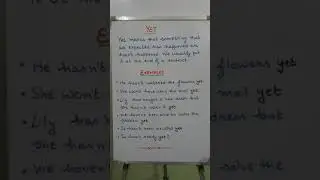Yet | Yet in English Grammar| Meaning of Yet | How to use Yet | Examples of Yet | Yet in Sentences