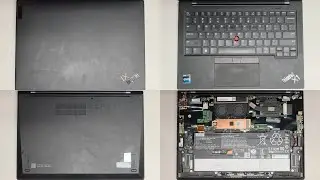 Lenovo ThinkPad X1 Carbon Gen 11 Disassembly SSD Hard Drive Upgrade CMOS Battery Replacement Repair