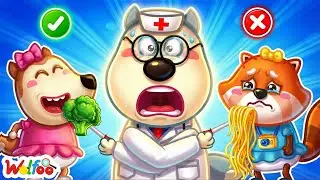 Wolfoo Teaches Lucy and Nancy to Choose Healthy Food and Stay Fit | Wolfoo Cartoon for Kids