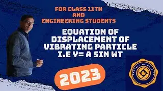 Equation of displacement of vibrating particle i.e  y= A sin wt