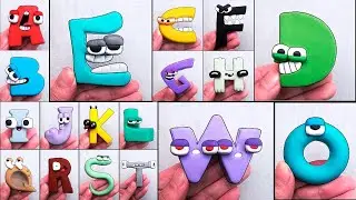 Я сделала все алфавитные знания (от А до Я) из глины - TOY CLAY
