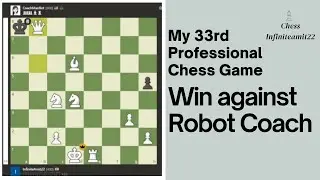 Great Win against Robot Coach I My 33rd professional Chess Game I Chess Teacher I #chessgame