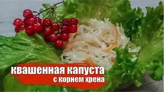 САМАЯ вкусная КВАШЕНАЯ капуста с корнем хрена и мёдом 🔥🔥🔥
