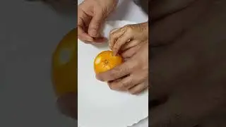 Amazing orange craft ideas #fruitcraft #fruit #fruitcutting #satisfying #art #diy