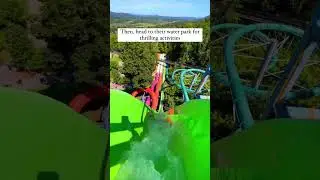 📍Mountain creek, Vernon, New Jersey #travel #greatadventure #waterpark #mountainbike