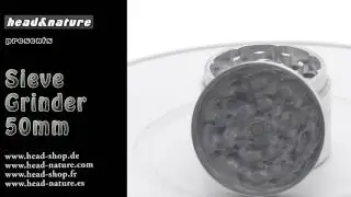 Sieve Grinder - 50mm Silver - head&nature