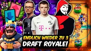 ENDLICH WIEDER DRAFT ROYALE ZU DRITT! | BigSpin vs. Flobby vs. Lukas! | Clash Royale Deutsch