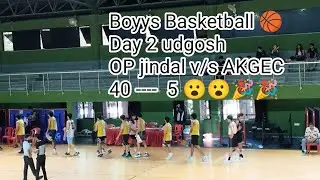 I.I.T.K.Udgosh@OP JINDAL v/s AKGEC ! Intense match! 🏀😰😨🫨 UDGOSH IIT KANPUR!#udgosh 2025