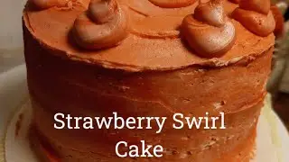 Strawberry Jam Swirl Cake