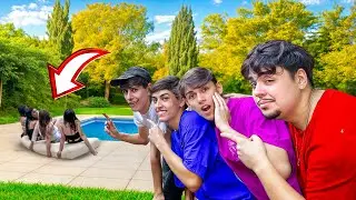 OS MENINOS INVADIRAM A FESTA NA PISCINA DAS MENINAS…😱🤬