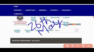 ICAI Exam Announcement 26 May 2021