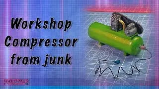 scratch building a 1/24 scale workshop compressor from junk