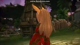 TERA: red Phoenixclaw gi outfit preview (Elin)