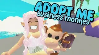 Adopt Me: Mega Neon Business Monkey