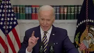 President Joe Biden announces ban of Russia oil imports
