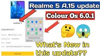 🔵Realme 5 A.15 October Update Is Roll Out //Colour Os 6.0.1 Manually Update In Realme 5/I got tech