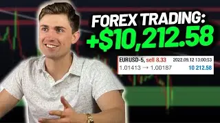 Watch Me Trade Forex Live - Up +$10,212.58 Trading EUR/USD!