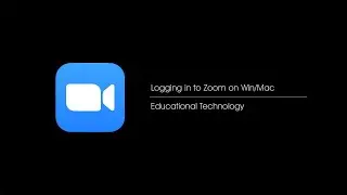 Zoom -  Logging in on Windows or Mac