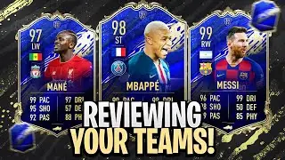 REVIEWING YOUR TEAMS! TOTY EDITION! FIFA 20 ULTIMATE TEAM