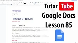 Google Docs Tutorial - Lesson 85 - Activity Dashboard