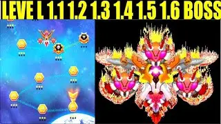 Game Space Shooter All Ships Unlock 🔓 Level 1.1 to 1.6 Boss Unlock Full Hack Best Games book.Boss 1.