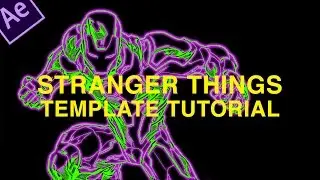 How to customize the Stranger Things Intro Template tutorial - Adobe After Effects