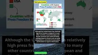 Countries with higher press freedom than the US #news #ranking