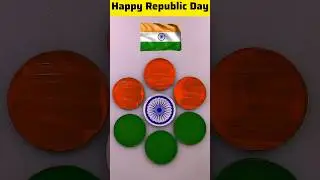 🇮🇳 77th Republic Day Coin Art 🎨 | Satisfying Tricolor Painting
