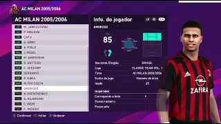 PES 2020/2021 CLASSIC TEAM 2005/2006 SEASON