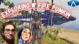 Exploring the ARKitects Island Map with Fire Pumkpin. Interview #arksurvivalevolved #survivetheark