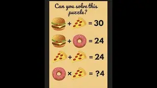 Can You Solve This Pizza + Burger Puzzle? | Only 5% Get It Right!