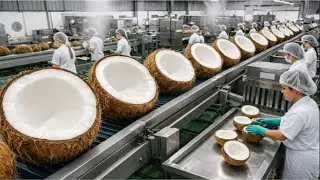 Inside the Factory: How Coconuts Become Coconut Milk (Full Process)