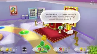 Super Mario Party Jamboree #158 Rainbow Galleria 10 turns (Koopa vs Peach vs Daisy vs Mario)