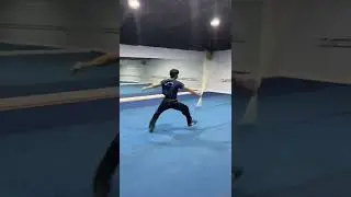 Wushu Staff Practice. It's 🔥🔥🔥 #martialarts #kungfu #shorts