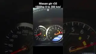 1000 HP Nissan GTR 35 0 300 km/h