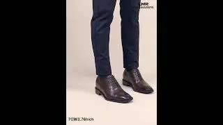 CHAMARIPA Height Increasing Dress Shoes That Make Men Taller - Oxford Elevator Shoes 7CM/2.76Inches