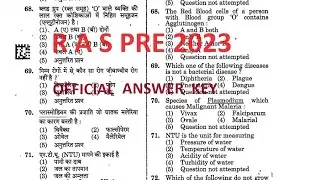 RAS PRE 2023 OFFICIAL ANSWER KEY .