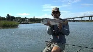 Fly Fishing for REDFISH around docks in the Lowcountry