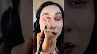 A simple summery look with just 3 colours❤️❤️ #shortvideo #bluebutterfly #makeup