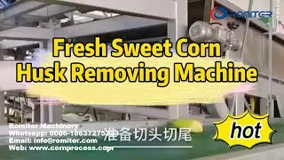 Fresh Sweet Corn Husk Removing Machine