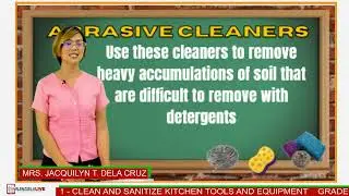 GRADE 7 TLE Q1 W3   CLEAN AND SANITIZE KITCHEN TOOLS AND EQUIPMENT