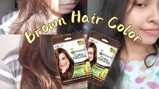 First time coloring my hair brown! (using Garnier Naturals Hair Color) ONLY 109 pesos