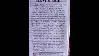 Tailor and the elephant story in English||Story writing