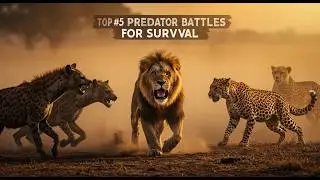 Top 5 Predator Survival Fights: Lions, Hyenas, Leopards & Cheetahs